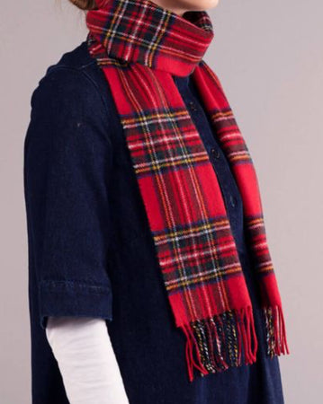 Lochcarron Brushed Lambs Wool Tartan Scarves