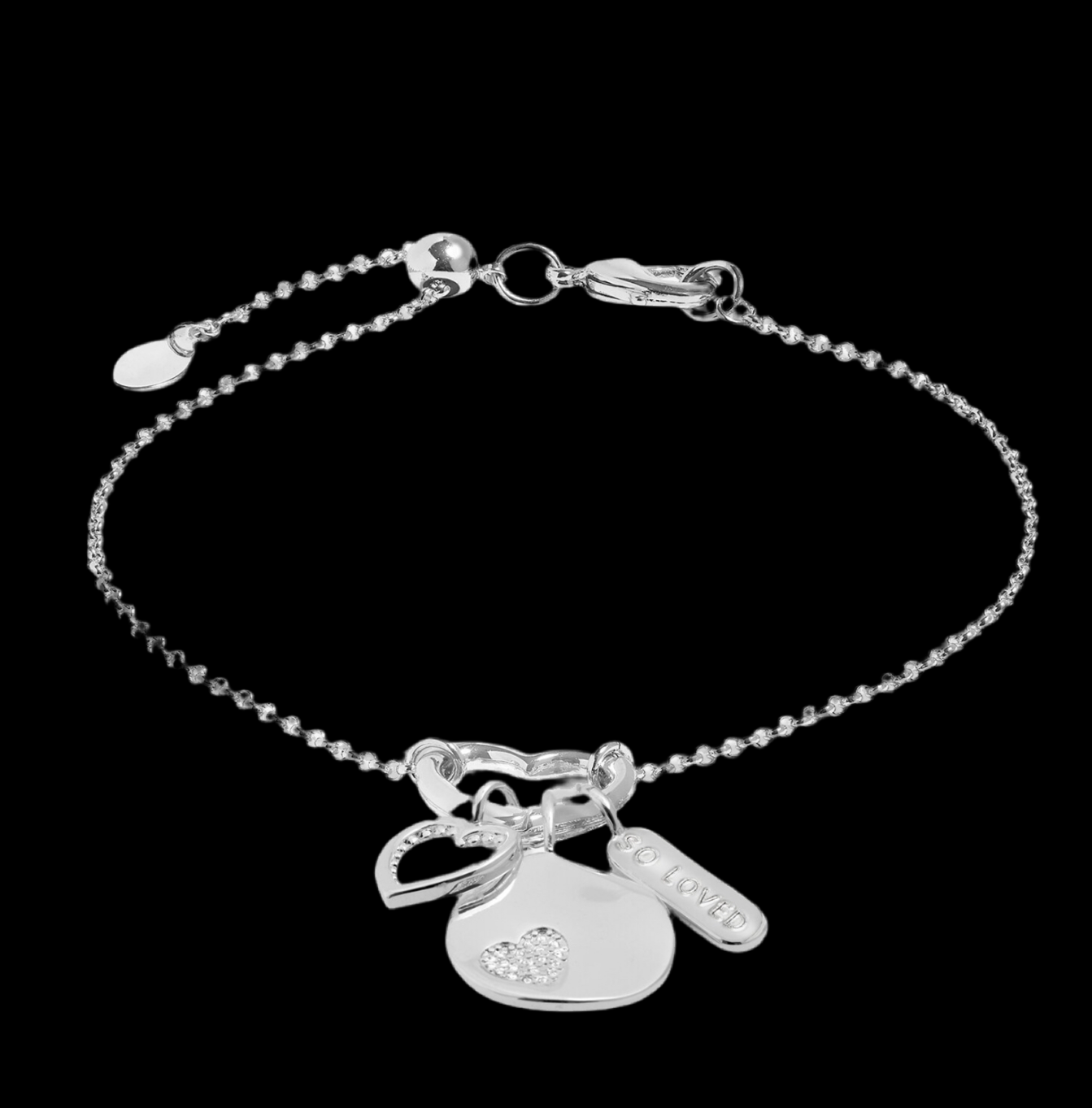 Little Links Heart Clasped So Loved Bracelet