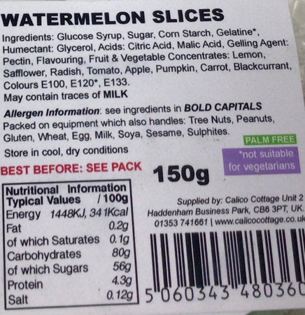 Watermelon Slices 150g