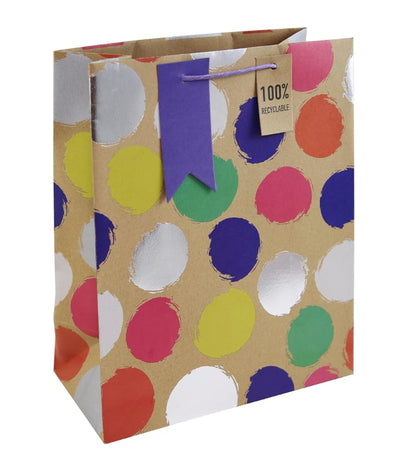 Kraft Spot Large Gift Bag