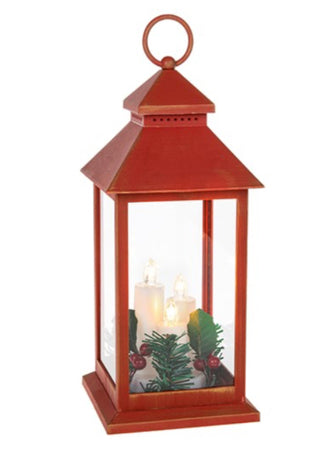 Xmas Flame Tall Lantern