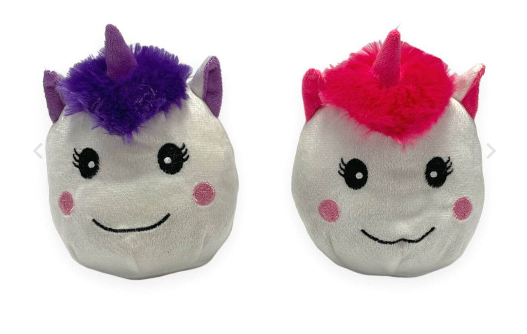 7” Round Unicorn/Bee/ladybug Fur Ball Toy