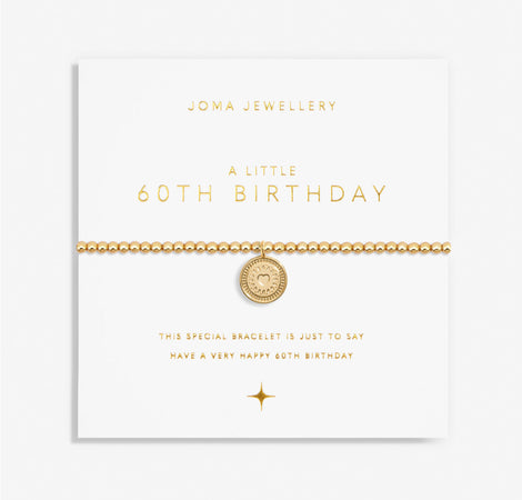 60th Birthday Gold Plated Bracelet