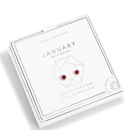 Joma January Birthstone Earrings