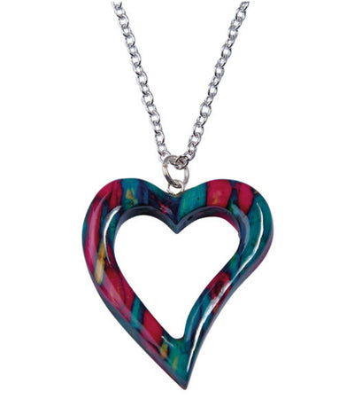 Heathergems Open Heart Pendant HP40