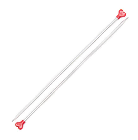 Grey Aluminium Straight Knitting Needle - Size 2mm, Length 35cm