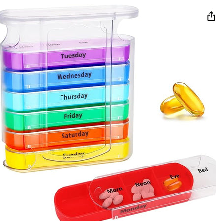 7 Day Stackable Pill Box