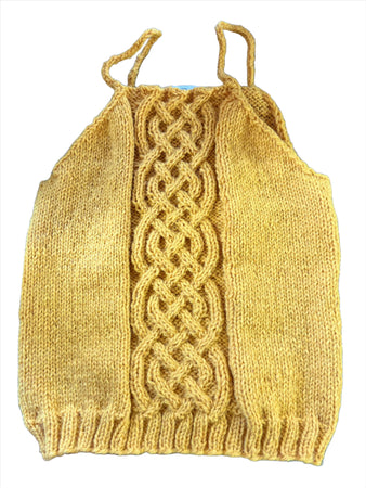 Aran Strap Vest - Hawthorn