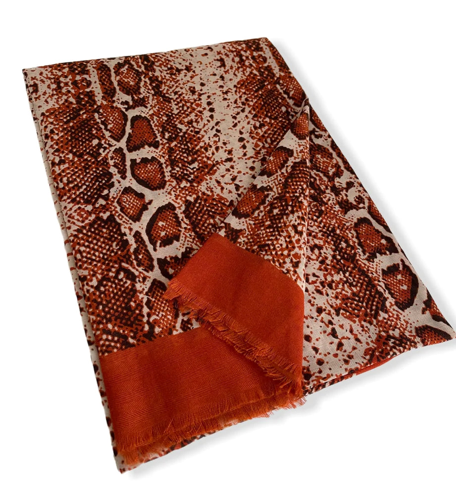 Snakeskin Print Scarf